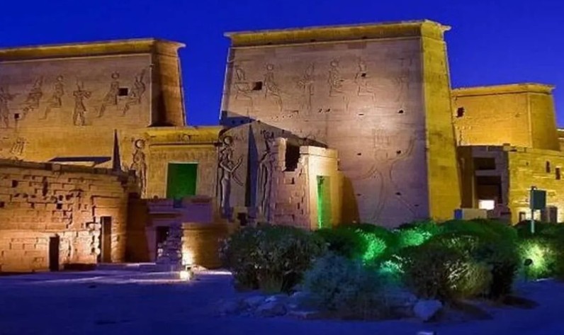 Ton- und Lichtshow im Philae-Tempel