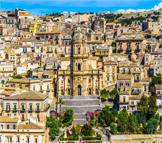 Ragusa Ibla & Modica from Eloro hotel or President Sea Palace